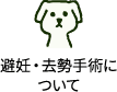 避妊・去勢手術についてボタン